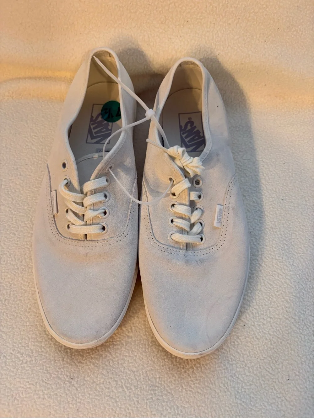 Vans Classic Low-Top Canvas Sneakers in Off-White